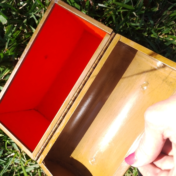 '60s, '70s vintage lunch box style metal bag handbag - Picture 5 of 9